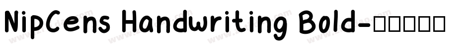 NipCens Handwriting Bold字体转换